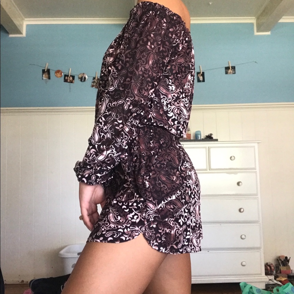 urban outfitters off the shoulder romper